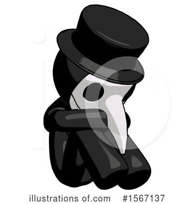 Royalty-Free (RF) Black Design Mascot Clipart Illustration by Leo Blanchette - Stock Sample #1567137