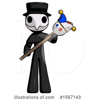 Royalty-Free (RF) Black Design Mascot Clipart Illustration by Leo Blanchette - Stock Sample #1567143