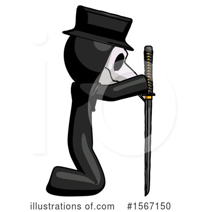 Royalty-Free (RF) Black Design Mascot Clipart Illustration by Leo Blanchette - Stock Sample #1567150
