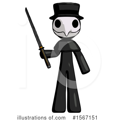 Royalty-Free (RF) Black Design Mascot Clipart Illustration by Leo Blanchette - Stock Sample #1567151