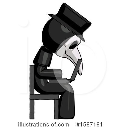 Royalty-Free (RF) Black Design Mascot Clipart Illustration by Leo Blanchette - Stock Sample #1567161