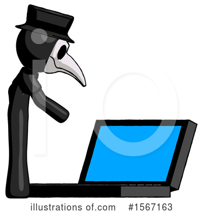 Royalty-Free (RF) Black Design Mascot Clipart Illustration by Leo Blanchette - Stock Sample #1567163
