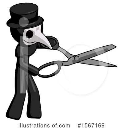 Royalty-Free (RF) Black Design Mascot Clipart Illustration by Leo Blanchette - Stock Sample #1567169