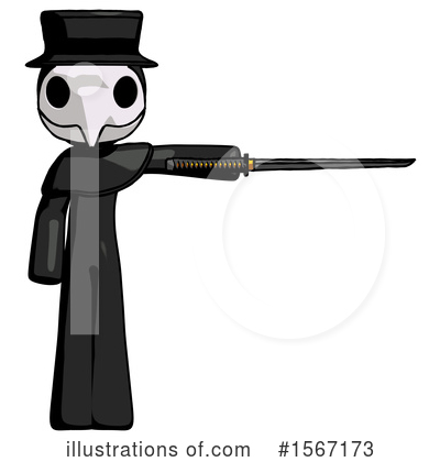 Royalty-Free (RF) Black Design Mascot Clipart Illustration by Leo Blanchette - Stock Sample #1567173