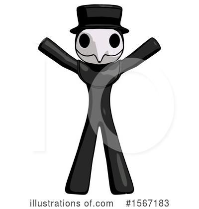 Royalty-Free (RF) Black Design Mascot Clipart Illustration by Leo Blanchette - Stock Sample #1567183