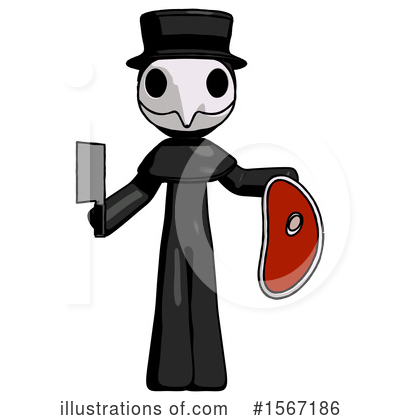 Royalty-Free (RF) Black Design Mascot Clipart Illustration by Leo Blanchette - Stock Sample #1567186
