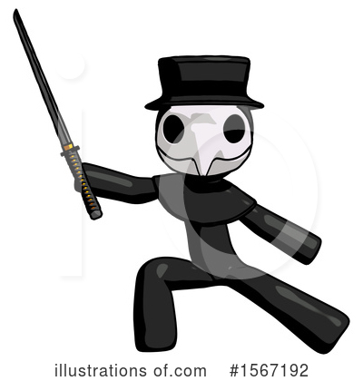 Royalty-Free (RF) Black Design Mascot Clipart Illustration by Leo Blanchette - Stock Sample #1567192