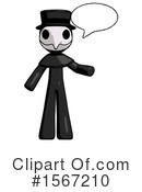 Black Design Mascot Clipart #1567210 by Leo Blanchette