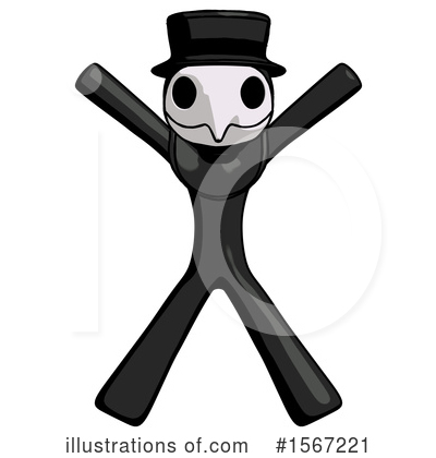 Royalty-Free (RF) Black Design Mascot Clipart Illustration by Leo Blanchette - Stock Sample #1567221