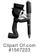 Black Design Mascot Clipart #1567223 by Leo Blanchette