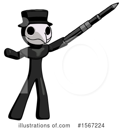 Royalty-Free (RF) Black Design Mascot Clipart Illustration by Leo Blanchette - Stock Sample #1567224