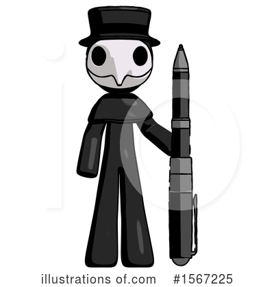 Royalty-Free (RF) Black Design Mascot Clipart Illustration by Leo Blanchette - Stock Sample #1567225