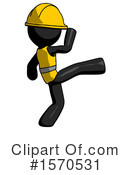 Black Design Mascot Clipart #1570531 by Leo Blanchette