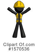 Black Design Mascot Clipart #1570536 by Leo Blanchette
