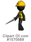 Black Design Mascot Clipart #1570569 by Leo Blanchette