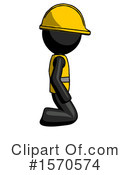 Black Design Mascot Clipart #1570574 by Leo Blanchette