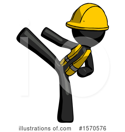 Royalty-Free (RF) Black Design Mascot Clipart Illustration by Leo Blanchette - Stock Sample #1570576