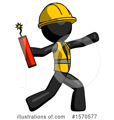 Royalty-Free (RF) Black Design Mascot Clipart Illustration by Leo Blanchette - Stock Sample #1570577