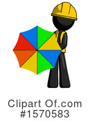 Black Design Mascot Clipart #1570583 by Leo Blanchette