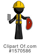 Black Design Mascot Clipart #1570586 by Leo Blanchette