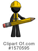 Black Design Mascot Clipart #1570595 by Leo Blanchette