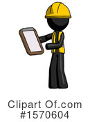 Black Design Mascot Clipart #1570604 by Leo Blanchette