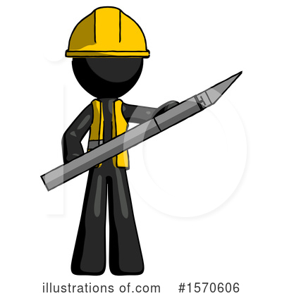 Royalty-Free (RF) Black Design Mascot Clipart Illustration by Leo Blanchette - Stock Sample #1570606