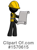 Black Design Mascot Clipart #1570615 by Leo Blanchette