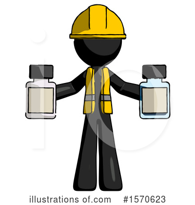 Royalty-Free (RF) Black Design Mascot Clipart Illustration by Leo Blanchette - Stock Sample #1570623