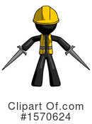 Black Design Mascot Clipart #1570624 by Leo Blanchette