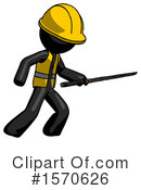 Black Design Mascot Clipart #1570626 by Leo Blanchette