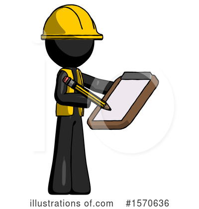 Royalty-Free (RF) Black Design Mascot Clipart Illustration by Leo Blanchette - Stock Sample #1570636