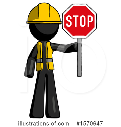 Royalty-Free (RF) Black Design Mascot Clipart Illustration by Leo Blanchette - Stock Sample #1570647