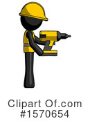 Black Design Mascot Clipart #1570654 by Leo Blanchette