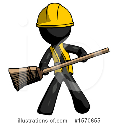 Royalty-Free (RF) Black Design Mascot Clipart Illustration by Leo Blanchette - Stock Sample #1570655