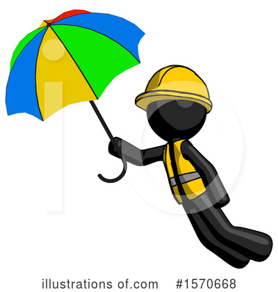 Royalty-Free (RF) Black Design Mascot Clipart Illustration by Leo Blanchette - Stock Sample #1570668