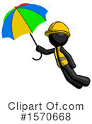 Black Design Mascot Clipart #1570668 by Leo Blanchette