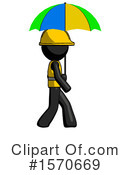 Black Design Mascot Clipart #1570669 by Leo Blanchette
