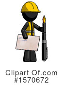 Black Design Mascot Clipart #1570672 by Leo Blanchette