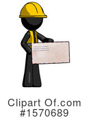 Black Design Mascot Clipart #1570689 by Leo Blanchette