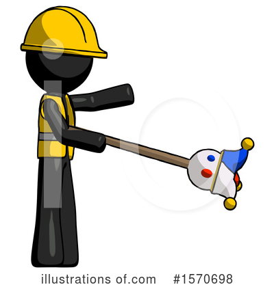 Royalty-Free (RF) Black Design Mascot Clipart Illustration by Leo Blanchette - Stock Sample #1570698
