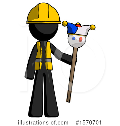 Royalty-Free (RF) Black Design Mascot Clipart Illustration by Leo Blanchette - Stock Sample #1570701