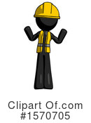 Black Design Mascot Clipart #1570705 by Leo Blanchette