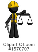 Black Design Mascot Clipart #1570707 by Leo Blanchette