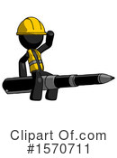 Black Design Mascot Clipart #1570711 by Leo Blanchette