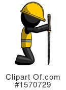 Black Design Mascot Clipart #1570729 by Leo Blanchette