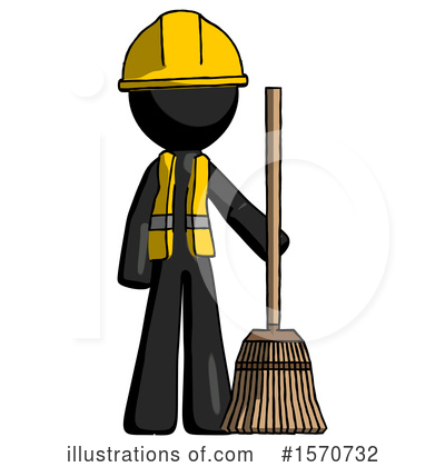 Royalty-Free (RF) Black Design Mascot Clipart Illustration by Leo Blanchette - Stock Sample #1570732