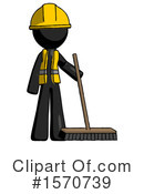 Black Design Mascot Clipart #1570739 by Leo Blanchette