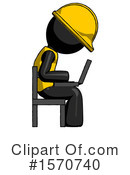 Black Design Mascot Clipart #1570740 by Leo Blanchette