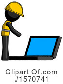 Black Design Mascot Clipart #1570741 by Leo Blanchette